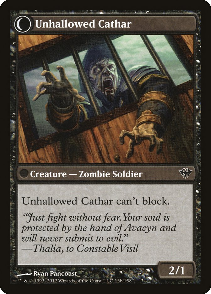Loyal Cathar // Unhallowed Cathar (013) Foil - Dark Ascension
