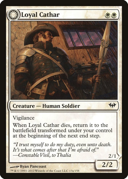 Loyal Cathar // Unhallowed Cathar (013) Foil - Dark Ascension