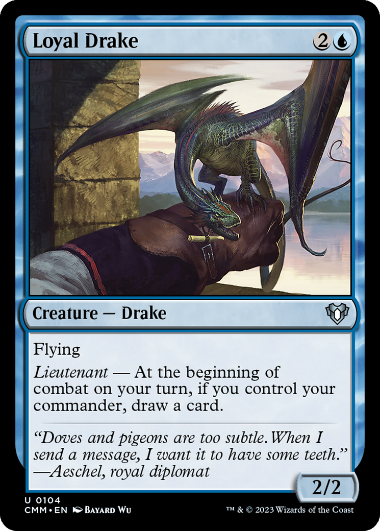 Loyal Drake (104) Foil - Commander Masters