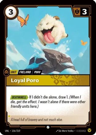Loyal Poro (156) Foil - Unleashed