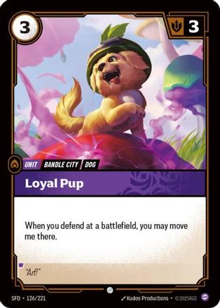 Loyal Pup (126) Foil - Spiritforged