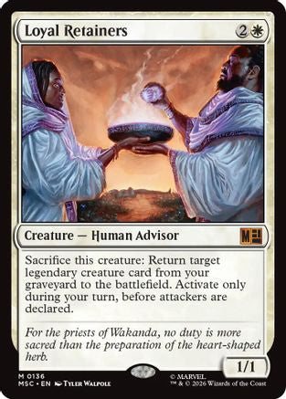 Loyal Retainers (136) Surge Foil - Commander: Marvel Super Heroes