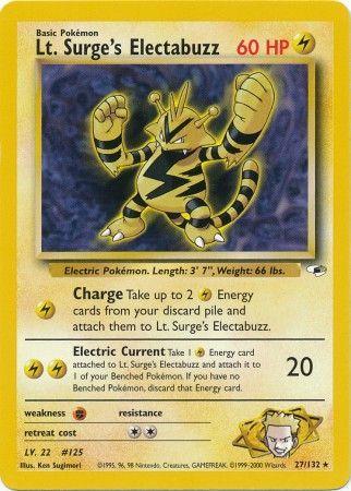 Lt. Surge's Electabuzz (27) (Unlimited) - Gym Heroes