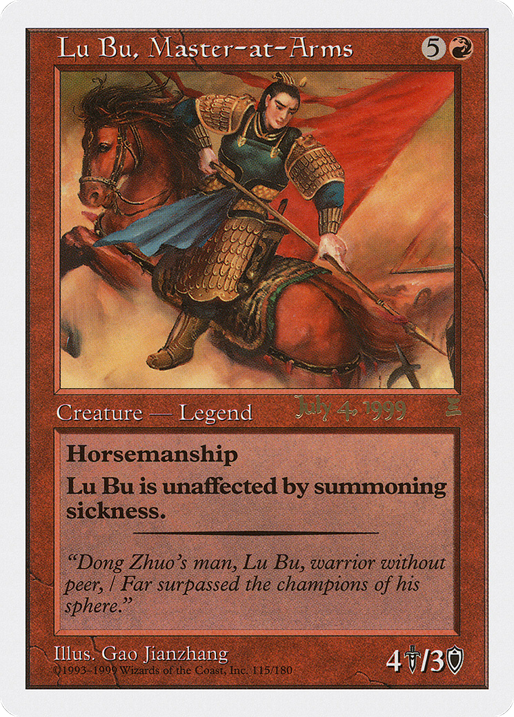 Lu Bu, Master-at-Arms (Promo) (115b) - Portal Three Kingdoms
