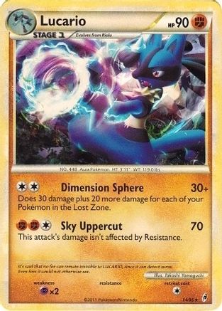 Lucario (Cracked Ice Holo) (Deck Exclusives) (14) Holofoil - Call of Legends