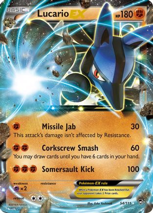 Lucario EX (54) Holofoil - Furious Fists