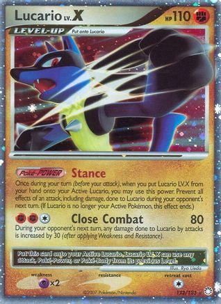 Lucario LV.X (122) Holofoil - Mysterious Treasures