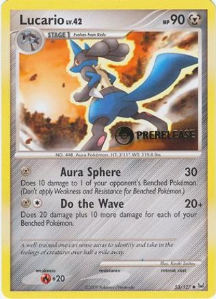Lucario (Prerelease) (53) - Black Star Promos