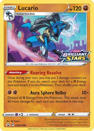 Lucario (SWSH186) Holofoil - Black Star Promos