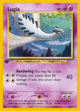Lugia (20) (1st Edition) - Neo Revelation