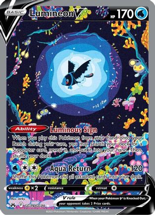 Lumineon V (Alternate Full Art) (GG39) Holofoil - Crown Zenith