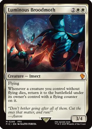 Luminous Broodmoth (246) Surge Foil - Commander: FINAL FANTASY