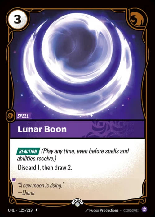 Lunar Boon (125) Foil - Riftbound Promotional Cards