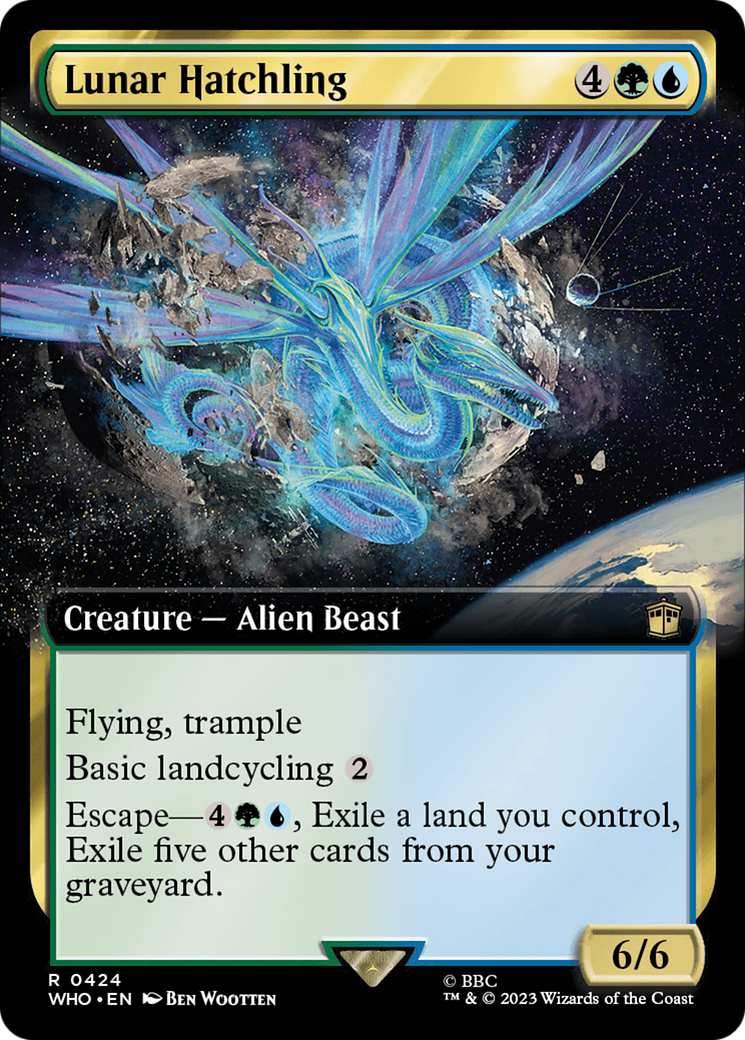 Lunar Hatchling (Extended Art) (424) Foil - Doctor Who