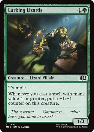 Lurking Lizards (816) Foil - Commander: Marvel Super Heroes