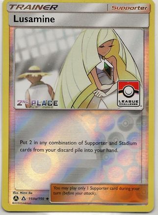 Lusamine (League Challenge) [2nd Place] (153a) Reverse Holofoil - Ultra Prism