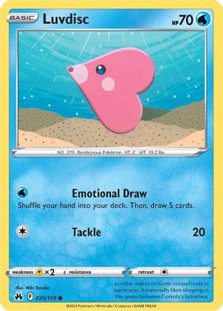 Luvdisc (35) Reverse Holofoil - Crown Zenith