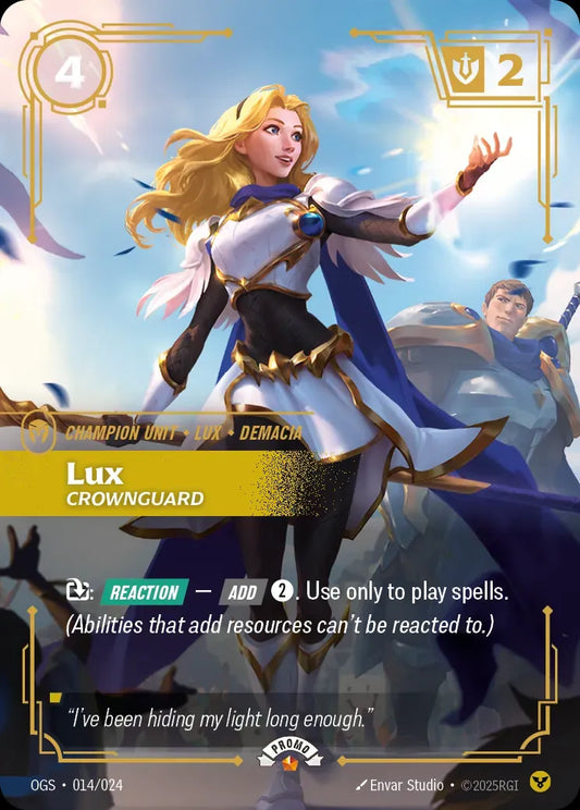 Lux – Crownguard (014) Foil - Riftbound Promotional Cards