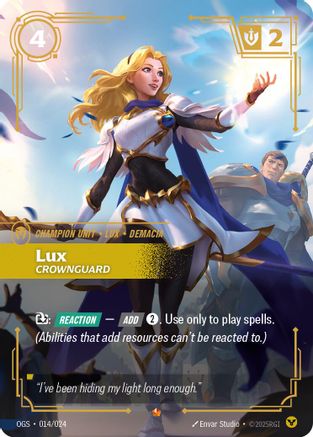 Lux – Crownguard (014) - Origins: Proving Grounds