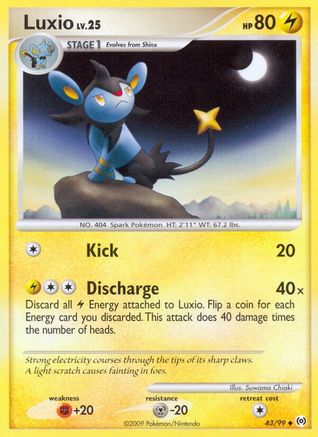 Luxio (43) Reverse Holofoil - Arceus