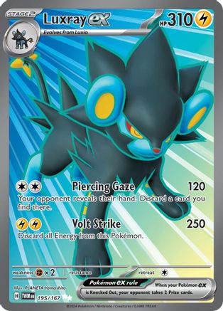 Luxray ex (Full Art) (195) Holofoil - Twilight Masquerade