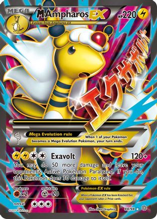 M Ampharos EX (Full Art) (88) Holofoil - Ancient Origins