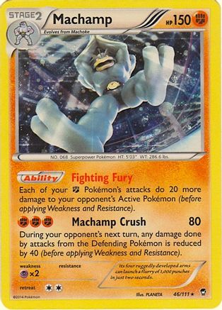 Machamp (Cosmos Holo) (Blister Exclusive) (46) Holofoil - Furious Fists