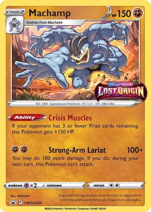 Machamp (Prerelease) (SWSH243) Holofoil - Black Star Promos
