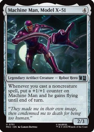 Machine Man, Model X-51 (751) - Commander: Marvel Super Heroes