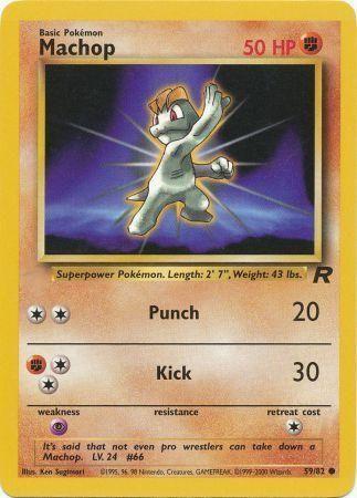 Machop (59) (Unlimited) - Team Rocket