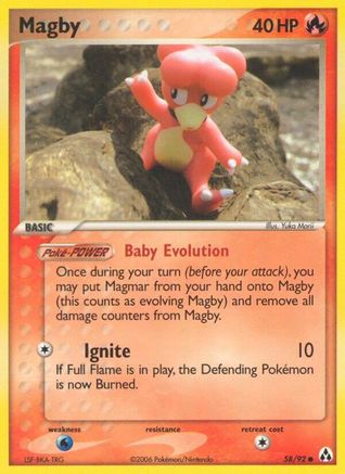 Magby (58) Reverse Holofoil - Legend Maker