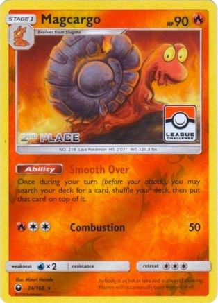 Magcargo (League Challenge) [2nd Place] (24) Reverse Holofoil - Celestial Storm