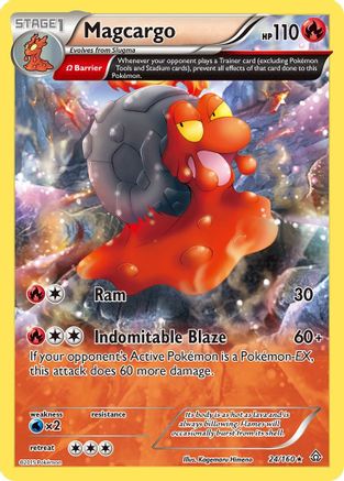 Magcargo (Omega) (24) Reverse Holofoil - Primal Clash