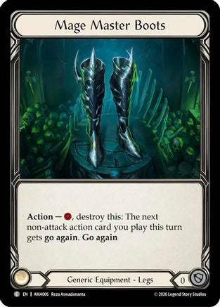 Mage Master Boots (AMA006) Rainbow Foil - Armory Deck: Malice