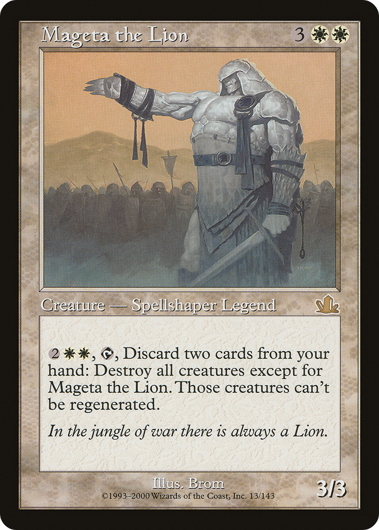 Mageta the Lion (013) Foil - Prophecy