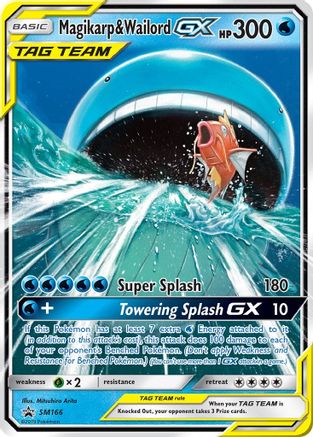 Magikarp & Wailord GX (SM166) Holofoil - Black Star Promos