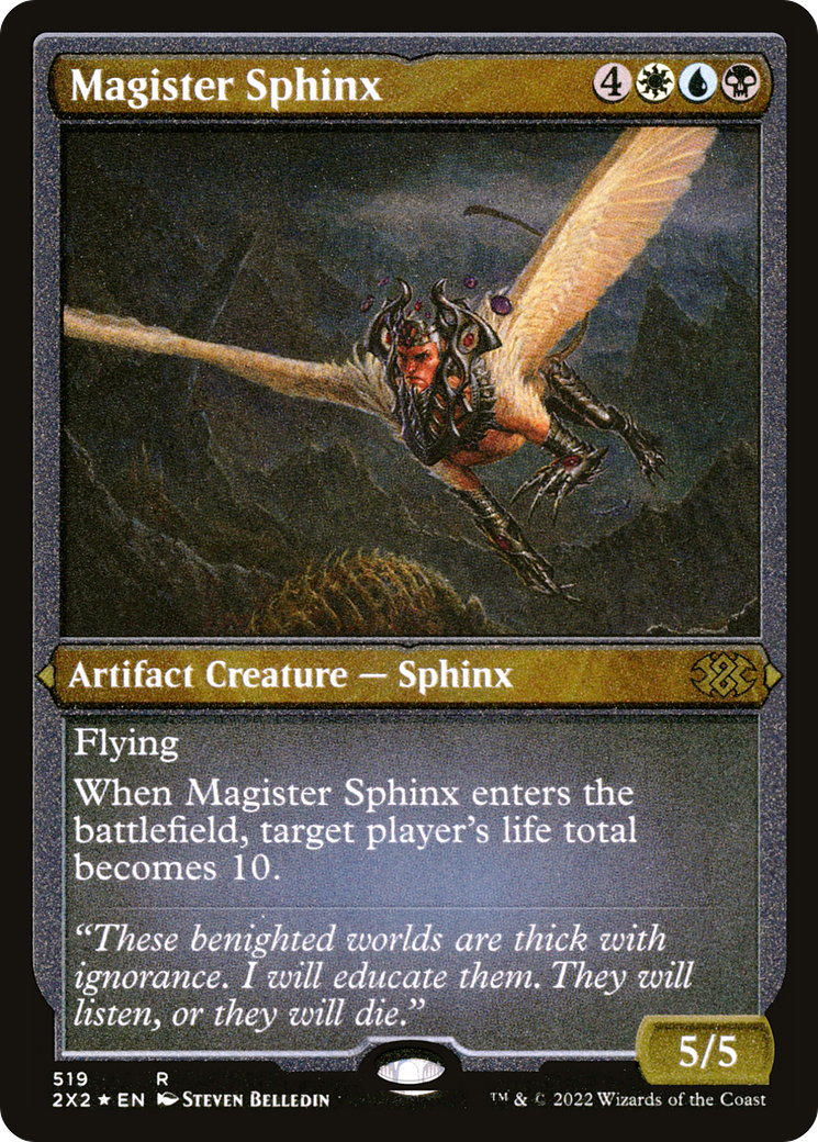 Magister Sphinx (519) Etched Foil - Double Masters 2022