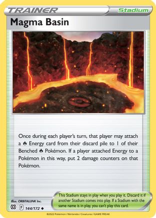 Magma Basin (144) Reverse Holofoil - Brilliant Stars