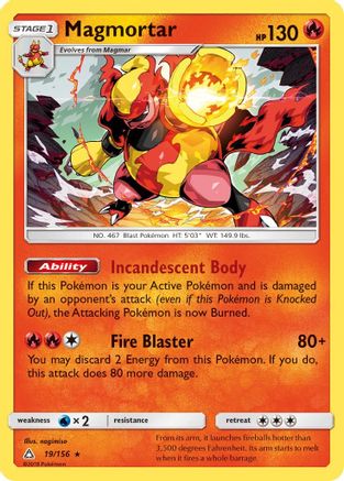Magmortar (19) Reverse Holofoil - Ultra Prism