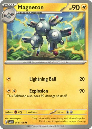 Magneton (64) Reverse Holofoil - Scarlet & Violet