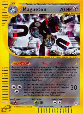 Magneton (H16) Holofoil - Aquapolis