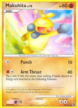 Makuhita (78) Reverse Holofoil - Great Encounters