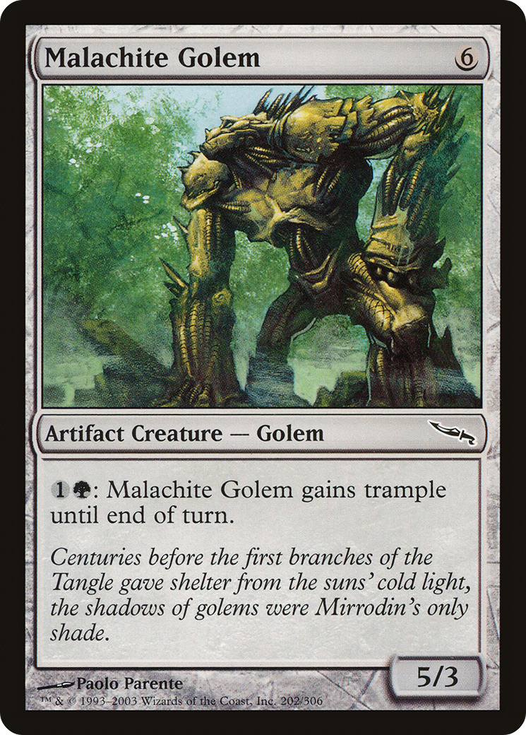 Malachite Golem (202) - Mirrodin
