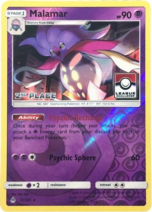 Malamar (League Challenge) [2nd Place] (51) Reverse Holofoil - Forbidden Light