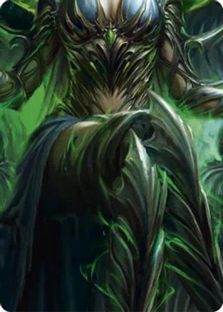 Malice, Domina of the Dead // Levia, Shadowborn Abomination Double Sided Art Card (Middle Center) - GEM Pack