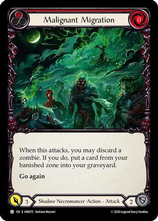 Malignant Migration (Red) (IAR075) Rainbow Foil - Usurp the Shadow Throne