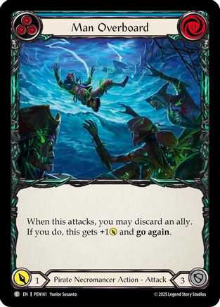 Man Overboard (Blue) (PEN161) Rainbow Foil - Compendium of Rathe