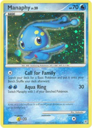 Manaphy (9) Reverse Holofoil - Diamond & Pearl