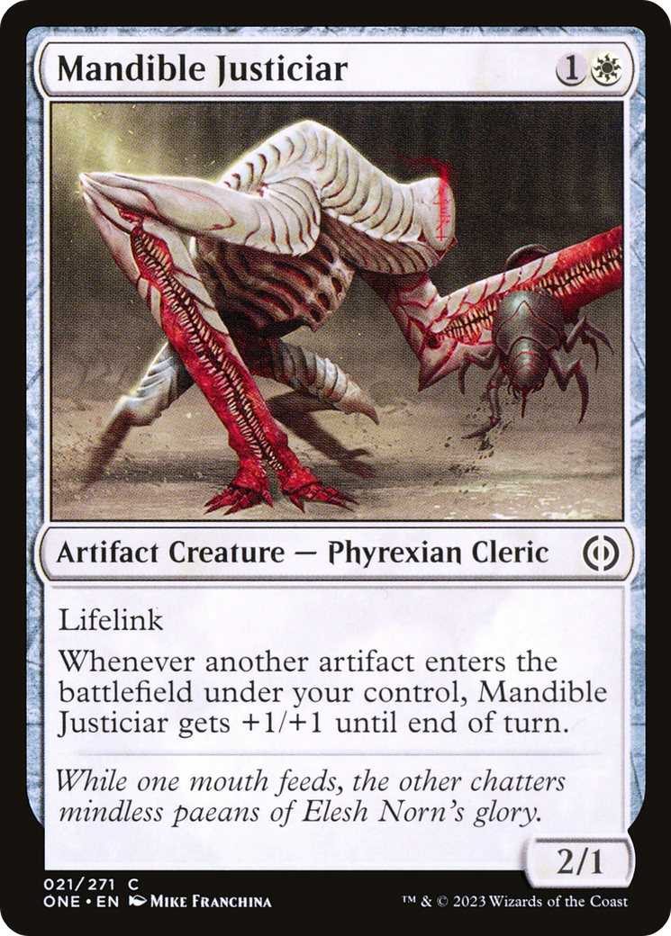 Mandible Justiciar (021) - Phyrexia: All Will Be One Foil