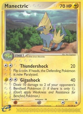 Manectric (39) Reverse Holofoil - Ruby and Sapphire